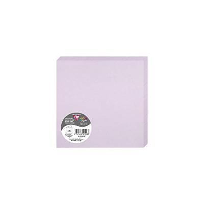 POLLEN Clairefontaine Carte 210g Pli&eacute;e 160x160 Glycine Pqt 25