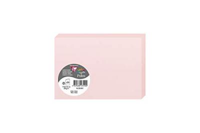 POLLEN Paquet de 25 cartes pli&eacute;es  111x158mm Rose 210g