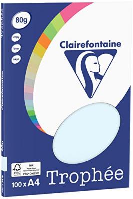 CLAIREFONTAINE  - Papier Clairalfa A4 80g Bleu - Etui De 100f