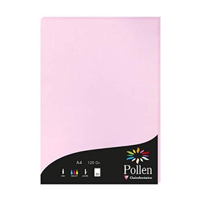 POLLEN BY CLAIREFONTAINE Etui de 50 feuilles A4 - POLLEN - 120g - Rose drag&eacute;e