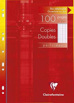 CLAIREFONTAINE  Copies doubles perfor&eacute;es, A4, s&eacute;y&egrave;s