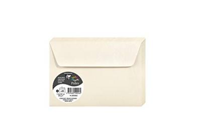 CLAIREFONTAINE Enveloppe Pollen  C6 120g ivoire irise - Paquet de 20
