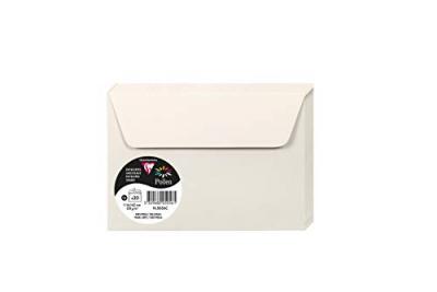 CLAIREFONTAINE Enveloppe 120g 114x162 gris perle pqt 20