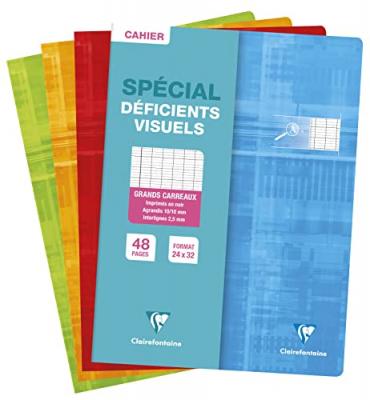  Cahier piq&ucirc;re 240 x 320 mm, S&eacute;y&egrave;s 2,5 agrandi