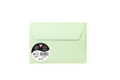 POLLEN Paquet de 20 enveloppes  114x162mm C6 Vert 120g