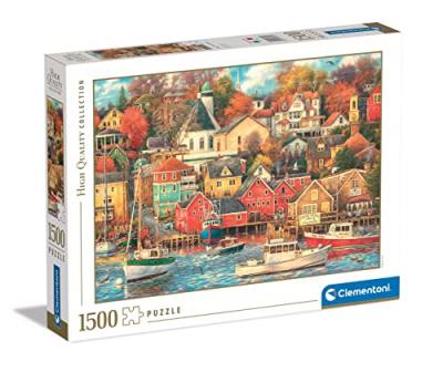 CLEMENTONI Puzzle 1500 Pi&egrave;ces - High Quality Collection - Good Time Harbor