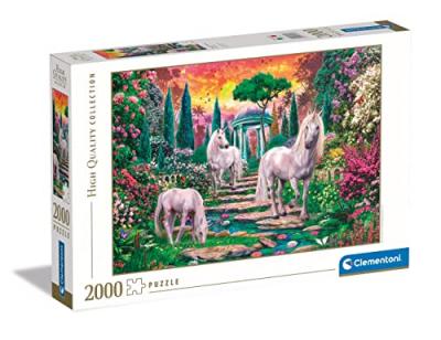 CLEMENTONI  Puzzle 2000 Pieces Collection Garden Of Unicorns Multicolore