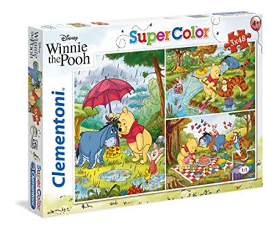 CLEMENTONI  puzzle Winnie l'ourson 48 pi&egrave;ces 3 pi&egrave;ces