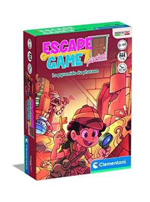 CLEMENTONI Jeu de cartes  Escape Game Pocket La Pyramide Du Pharaon
