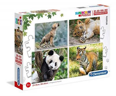 CLEMENTONI  Puppies 20+60+100+180 Pieces Multicolore 360
