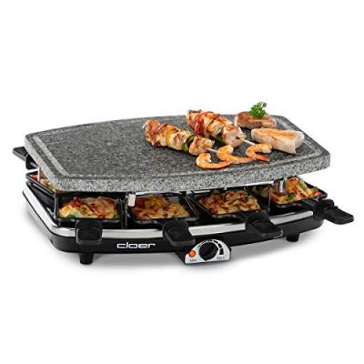 CLOER  6430 - Raclette/pierre &agrave; griller - 1.1 kWatt - noir