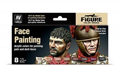 GENERIQUE Vallejo Model Color Set - Faces Painting Set (x8) - (VAL70119)