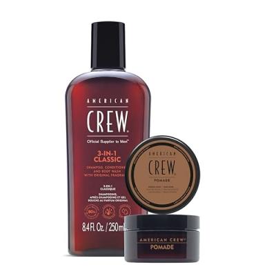 AMERICAN CREW Coffret Routine Soins Coiffage Homme - Brillance moyenne