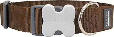 RED DINGO  - collier large pour chien - marron - l 