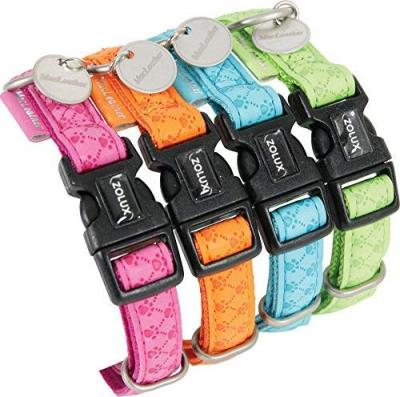 ZOLUX Collier r&egrave;glable mcleather 25mm tur pour chien