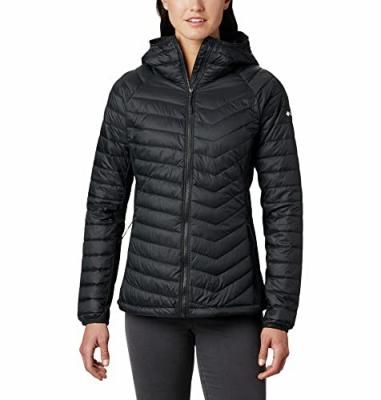 COLUMBIA  Femme Powder Pass Doudoune avec capuche, Black 010, S EU
