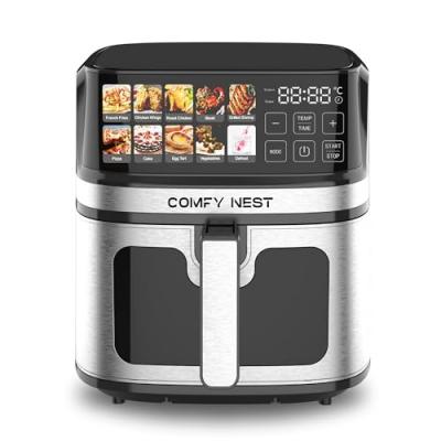 ROYALTY LINE Friteuse &agrave; air chaud air fryer avec &eacute;cran digital 8l 1700w comfy nest cn06160 