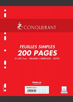 HAMELIN Conquerant Sept Feuillets Mobiles 210 X 297 Seyes, 90gr