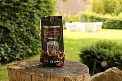  Cook'in Garden Fl200 Allume Feu Bois Compress&eacute; 100% Naturel X 72