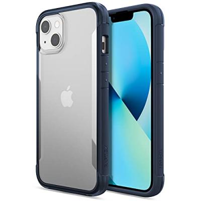 RAPTIC Coque Terrain Biod&eacute;gradable 3M Bleu Clear iPhone 13 - Neuf