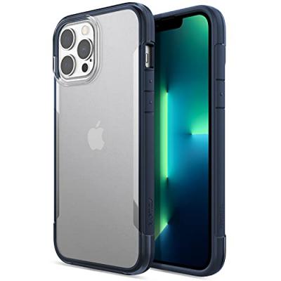 RAPTIC Coque terrain biod&eacute;gradable 3M Bleu Clear iPhone 13 Pro Max - Neuf