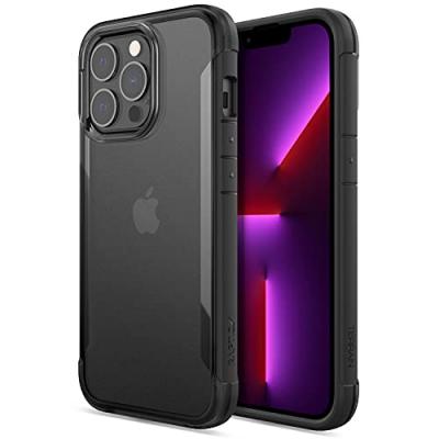 RAPTIC Coque Terrain Biod&eacute;gradable 3M Noir Clear iPhone 13 Pro - Neuf