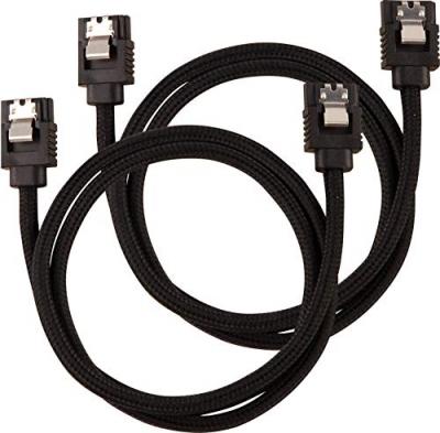 CORSAIR  C&acirc;ble SATA blind&eacute; Premium &ndash; SATA 6 Gbps 60 cm, noir
