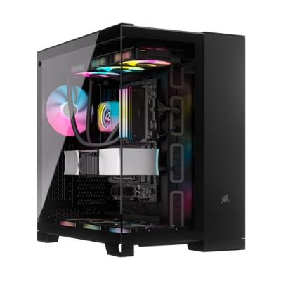 CORSAIR  6500X RGB Moyenne Tour ATX Double Verre Tremp&eacute; USB-C Noir