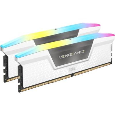 CORSAIR  Vengeance RGB White - 2 x 32 Go (64 Go) - DDR5 6400 MHz - CL32 