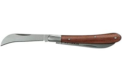 STANLEY  1 Couteau D'&eacute;lectricien &Agrave; 2 Lames - Manche Bois - 