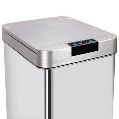 KITCHEN MOVE Couvercle de poubelle automatique PARKSIDE Argent Acier inoxydable