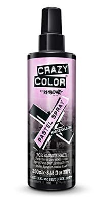CRAZY Renbow, Spray Pastel Pour Cheveux Blonds Marshmallow 250ml, Rose