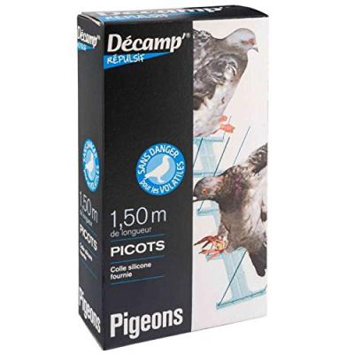 PROVENCE OUTILLAGE Dispositif m&eacute;tallique picots pigeons - 1.5 m