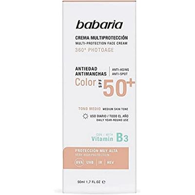 BABARIA Solar Multiproteccion crema antimanchas color SPF50+ 50 ml