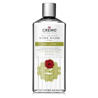 CREMO  - Gel Douche Sauge et Agrumes Hydratant & Revitalisant 473ml