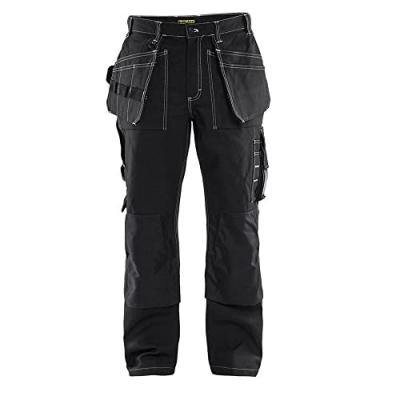 BLAKLADER Pantalon de travail  artisan 100% coton crois&eacute; Noir 48 - Noir