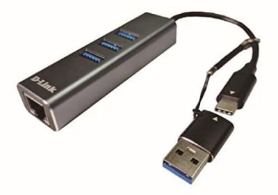 D LINK D-Link DUB-2332 station d'accueil Avec fil USB Type-C Gris