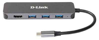 D LINK D-Link DUB-2333 station d'accueil Avec fil USB Type-C Gris DUB-2333