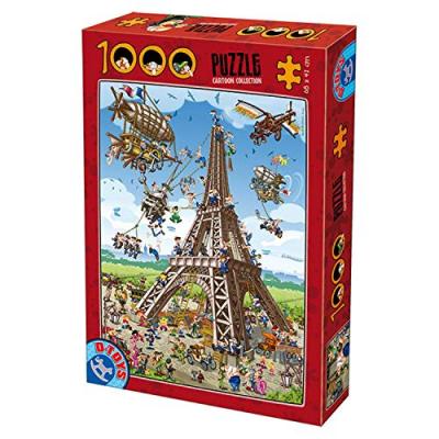 DTOYS Puzzle 1000 pi&egrave;ces - Cartoon Collection : Tour de Pise 