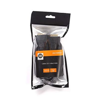 D2 DIFFUSION C ble DVI/DVI m le/m le 1.5m noir vendu en SACHET DVI-I 24+5