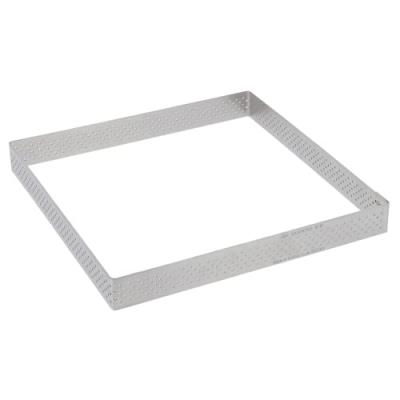 DE BUYER Cercle &agrave; tarte carr&eacute; perfor&eacute; &agrave; bord droit 20cm -  - 3099.22