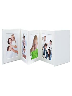DEKNUDT  Leporello White 8x10x15 Cm 8 Photos A66dc1 8ph Photo Frame Blanc