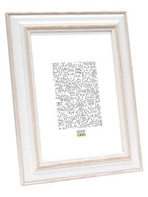 DEKNUDT  Frames S221h1 Basic Cadre Photo Bois Blanc/beige 21 X 29,7