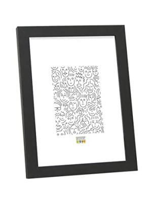  Deknudt Frames S44CF2 Basic Cadre Photo Bois/MDF Noir Fin 15 x 20 cm