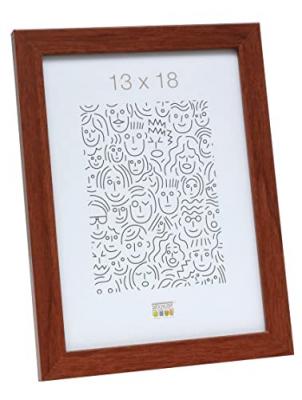 DEKNUDT Frames S44CH3 Basic Cadre Photo Bois/MDF Brun Clair Fin 13 x 18 cm