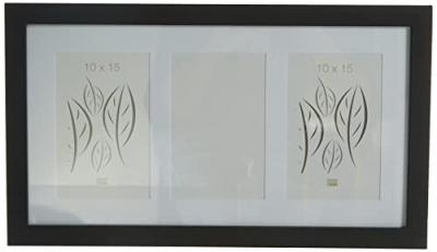 DEKNUDT  S66ka3 15x10 Cm Wood With Passepartout Photo Frame Noir,Blanc