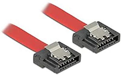 DELOCK Cable  Sata Iii - Sata M/m 0,3 M Flexible Rouge