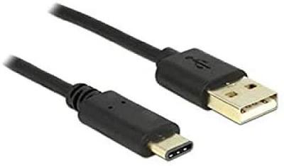 DELOCK  C&acirc;ble USB USB-C (M) pour USB (M) USB 2.0 3 A 2 m noir