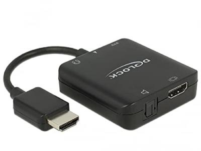 DELOCK  63276 c&acirc;ble vid&eacute;o et Adaptateur HDMI Type A (Standard) Noir