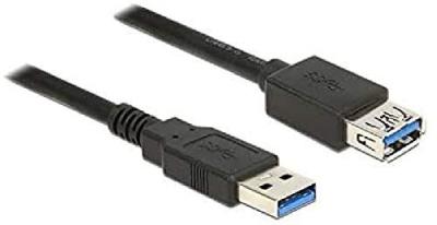 DELOCK  85056 c&acirc;ble USB 2 m USB 3.2 Gen 1 (3.1 Gen 1) USB A Noir